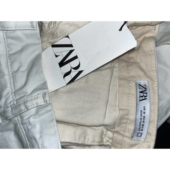NWT   ZARA Khaki Cream The Premium Chino Pants- Men's        Size: 30 - Picture 3 of 3